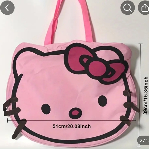 Sanrio Hello Kitty Travel bag. Color: pale pink - Picture 6 of 15